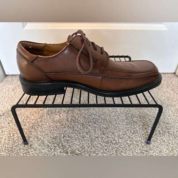 Dockers Men’s Brown Leather Dress Shoes – All Motion Comfort (10M) - Picture 4 of 13